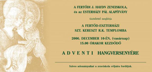 Adventi hangverseny 2006